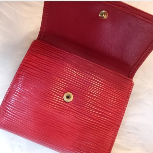 Louis Vuitton Red Epi Leather Compact Snap Wallet - Picture 15 of 16